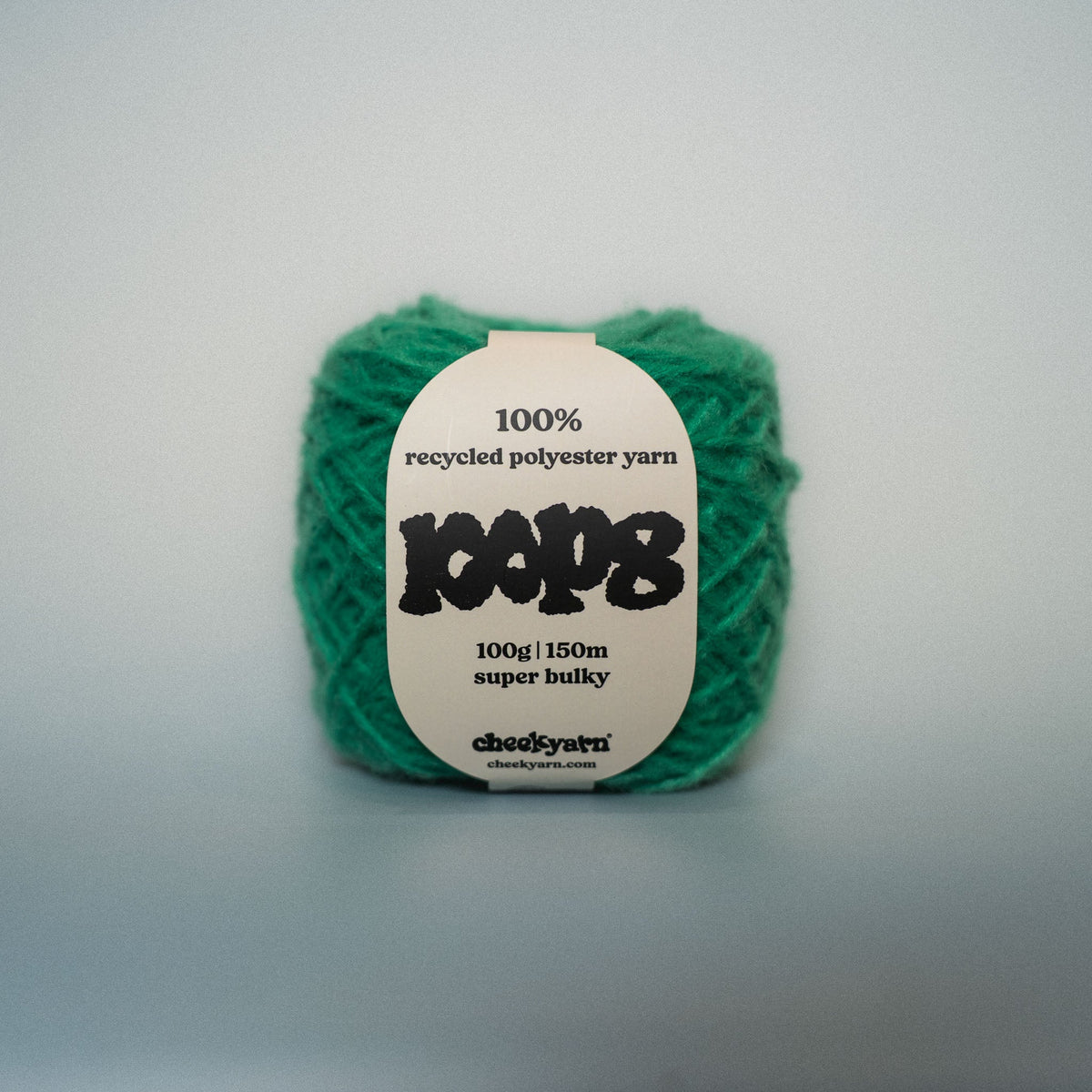 loop 8 recycled yarn in greens