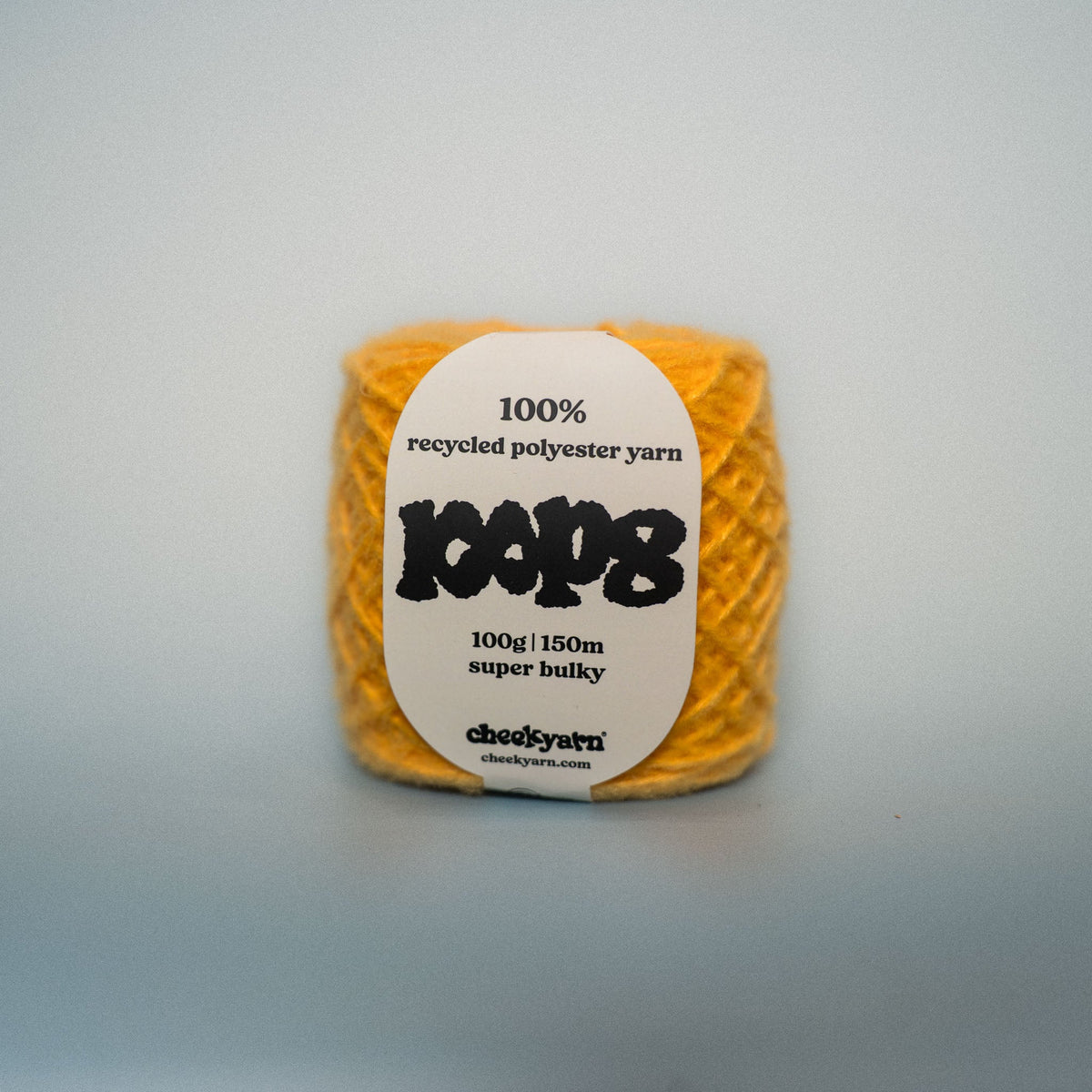 loop 8 recycled yarn in yellows