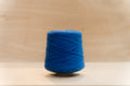loop 8 recycled chunky yarn cone in bus seat blue
