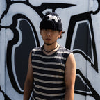 ennis beanie - horse & stripes set