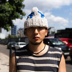 ennis beanie - horse & stripes set