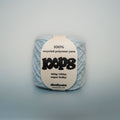 wet receipt super chunky recycled yarn, 100g ball of loop 8 by cheekyarn