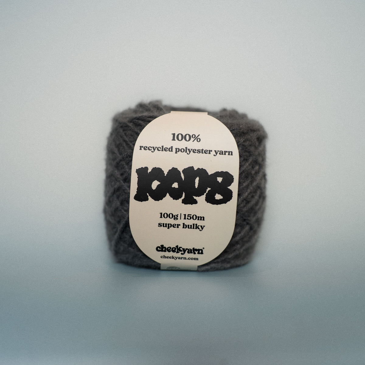 4am super chunky recycled yarn, 100g ball of loop 8 by cheekyarn