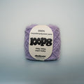 soft static super chunky recycled yarn, 100g ball of loop 8 by cheekyarn