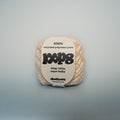 oyster tooth super chunky recycled yarn, 100g ball of loop 8 by cheekyarn