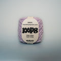pale drama super chunky recycled yarn, 100g ball of loop 8 by cheekyarn