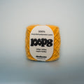 taxi light super chunky recycled yarn, 100g ball of loop 8 by cheekyarn