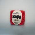 smash melon super chunky recycled yarn, 100g ball of loop 8 by cheekyarn