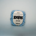 cold milk super chunky recycled yarn, 100g ball of loop 8 by cheekyarn