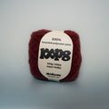 oxblood hangover super chunky recycled yarn, 100g ball of loop 8 by cheekyarn