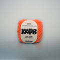 apricot elbow super chunky recycled yarn, 100g ball of loop 8 by cheekyarn