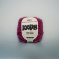 plum punch super chunky recycled yarn, 100g ball of loop 8 by cheekyarn