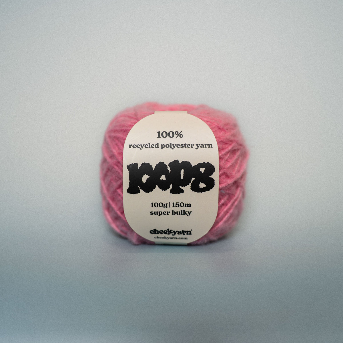 corner shop candy super chunky recycled yarn, 100g ball of loop 8 by cheekyarn