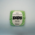pistachio goo super chunky recycled yarn, 100g ball of loop 8 by cheekyarn