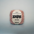 ballet bruise super chunky recycled yarn, 100g ball of loop 8 by cheekyarn