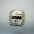 cheeky mint super chunky recycled yarn, 100g ball of loop 8 by cheekyarn