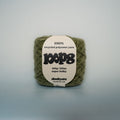 mouldy moss super chunky recycled yarn, 100g ball of loop 8 by cheekyarn