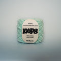 toothpaste mint super chunky recycled yarn, 100g ball of loop 8 by cheekyarn
