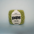 dirty olive super chunky recycled yarn, 100g ball of loop 8 by cheekyarn