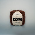 flat cola super chunky recycled yarn, 100g ball of loop 8 by cheekyarn
