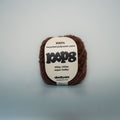 burnt bean super chunky recycled yarn, 100g ball of loop 8 by cheekyarn