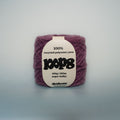 bruised plum super chunky recycled yarn, 100g ball of loop 8 by cheekyarn
