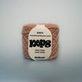 dusty valentine super chunky recycled yarn, 100g ball of loop 8 by cheekyarn