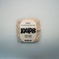 flour face super chunky recycled yarn, 100g ball of loop 8 by cheekyarn
