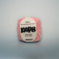 chewed marshmallow super chunky recycled yarn, 100g ball of loop 8 by cheekyarn