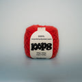 nosebleed super chunky recycled yarn, 100g ball of loop 8 by cheekyarn